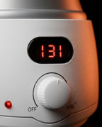 Massage oil warmer with display – display and dial in detail