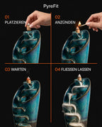 Ceramic Backflow Incense Burner – Waterfall Cone Burner for a Calm Atmosphere – product image 11