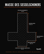 Housse de fauteuil inclinable imperméable à endos antidérapant – protection matelassée avec pochettes – image du produit 8