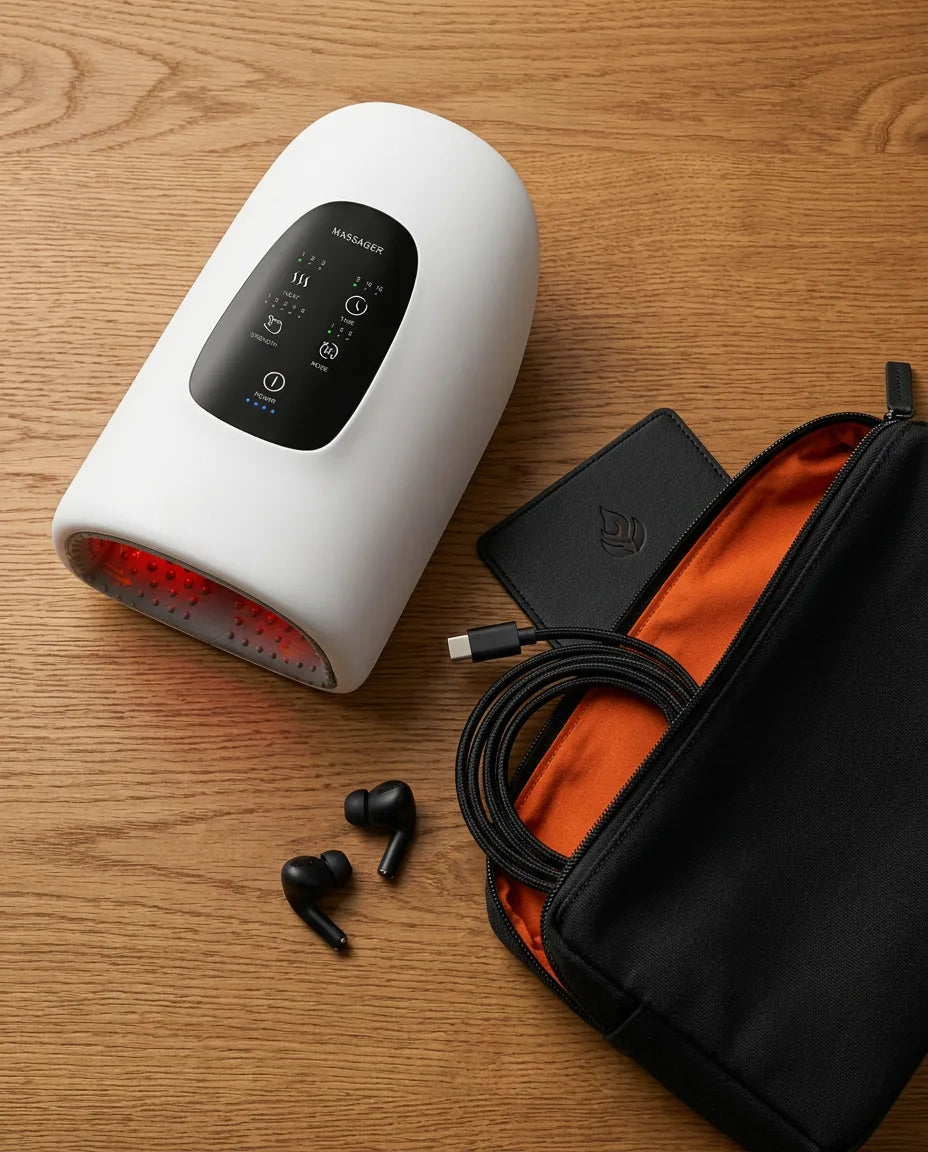Cordless Heated Hand Massager – Air Compression Massage for Hands, Fingers and Wrists – product image 10