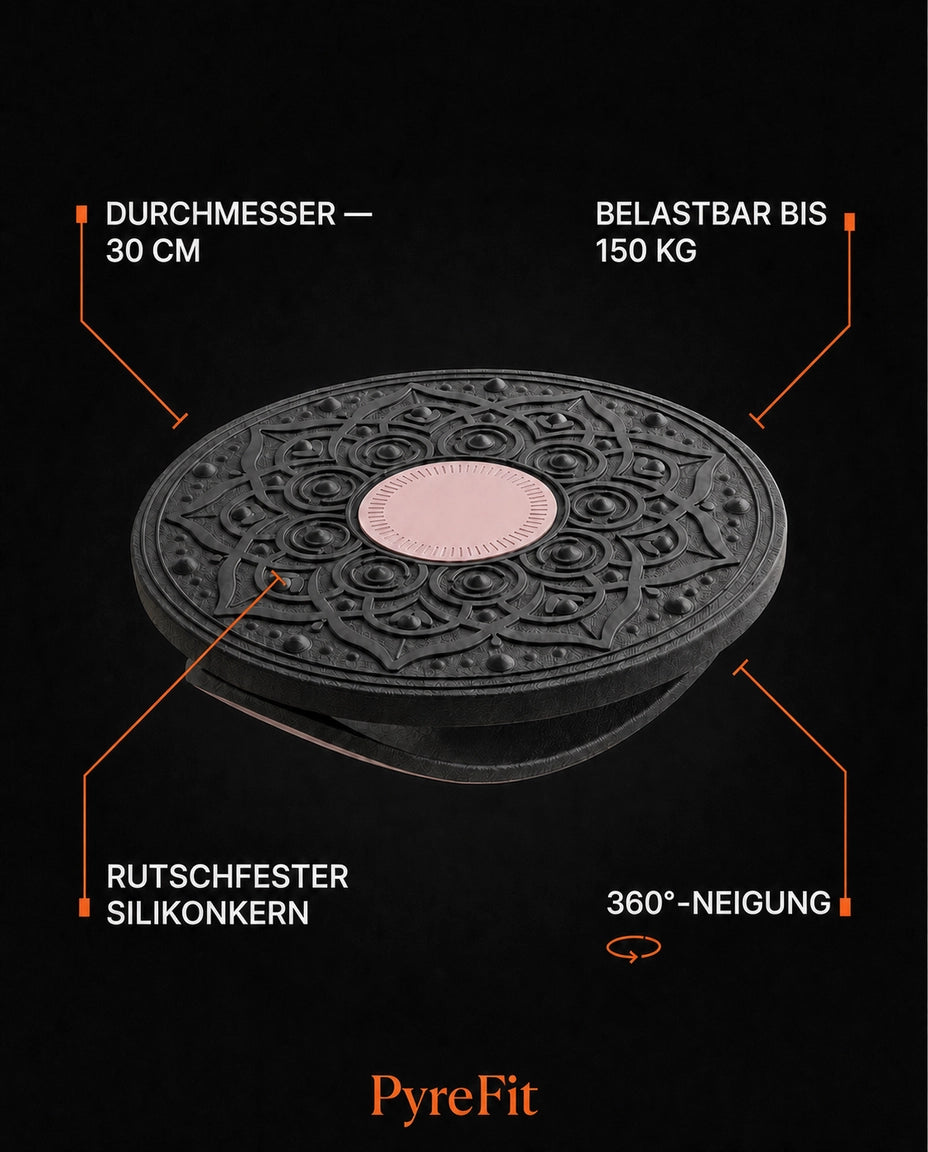Planche d'équilibre à inclinaison 360 degrés – entraînement du tronc, des chevilles et de la stabilité à la maison – image du produit 7