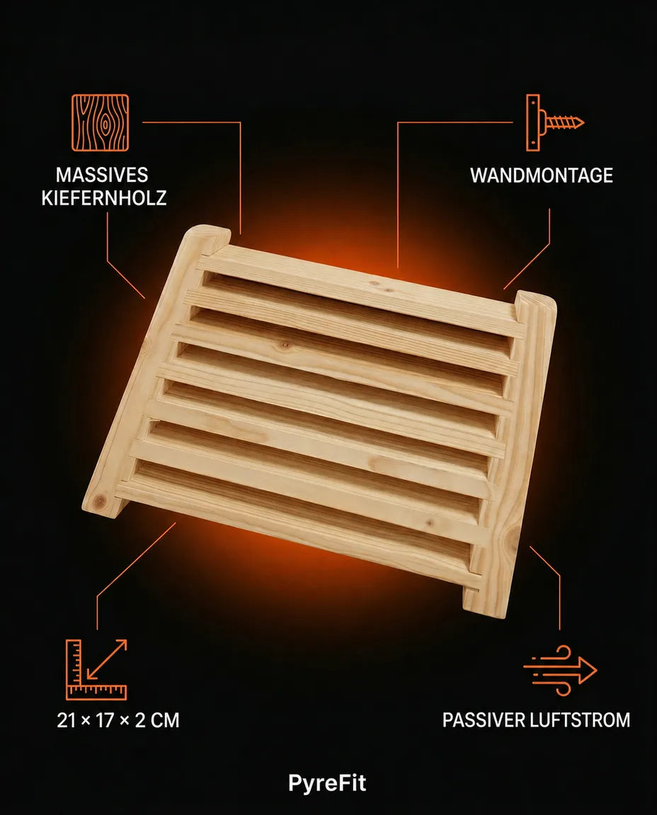 Wooden Sauna Vent Grille – Even Airflow in Your Sauna – product image 8