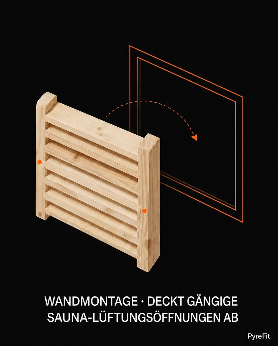 Wooden Sauna Vent Grille – Even Airflow in Your Sauna – product image 9