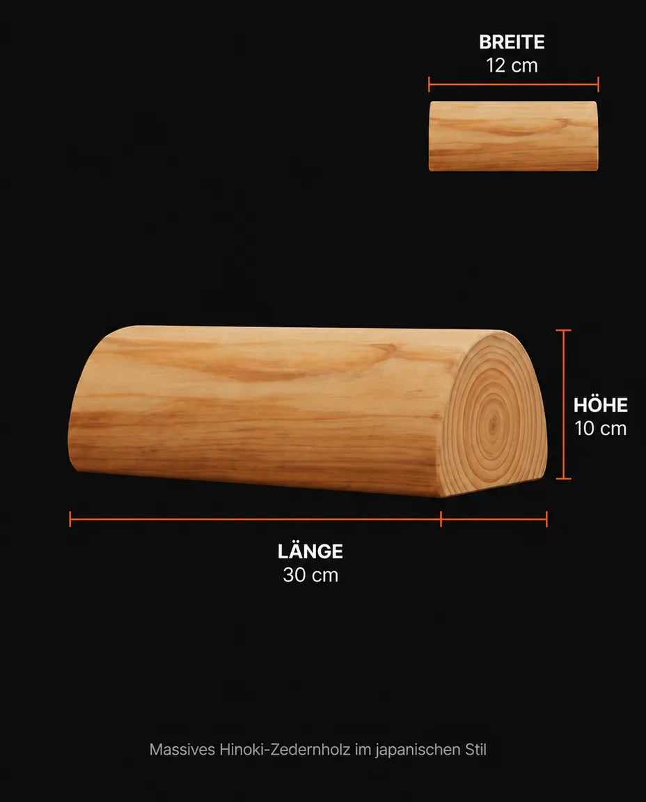 Appui-tête de sauna en bois – appui-nuque ergonomique pour sauna et spa – image du produit 7