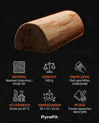 Appui-tête de sauna en bois – appui-nuque ergonomique pour sauna et spa – image du produit 8