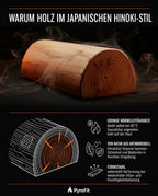 Appui-tête de sauna en bois – appui-nuque ergonomique pour sauna et spa – image du produit 12