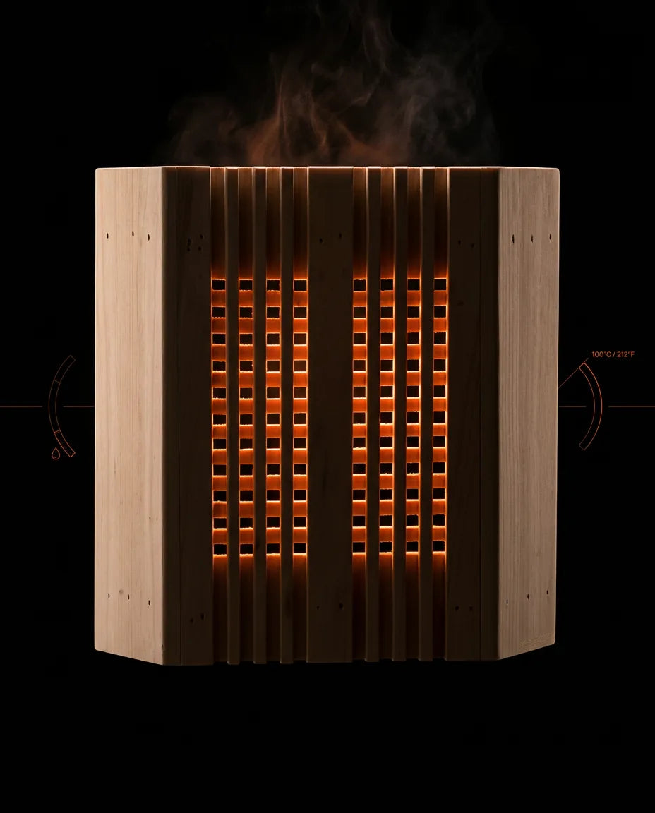 Wooden Sauna Light Shade – Warm Ambient Lighting – product image 11