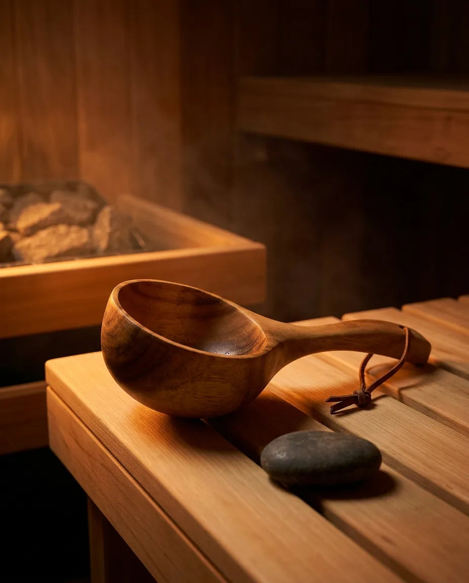 Wooden Sauna Ladle – Safe Pouring for Steam and Sauna Rituals – product image 2