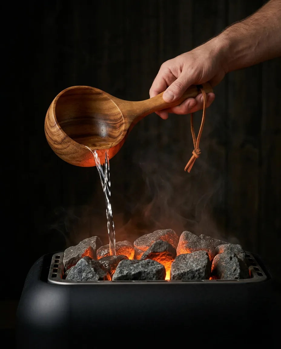 Wooden Sauna Ladle – Safe Pouring for Steam and Sauna Rituals – product image 3