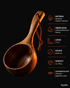 Wooden Sauna Ladle – Safe Pouring for Steam and Sauna Rituals – product image 8