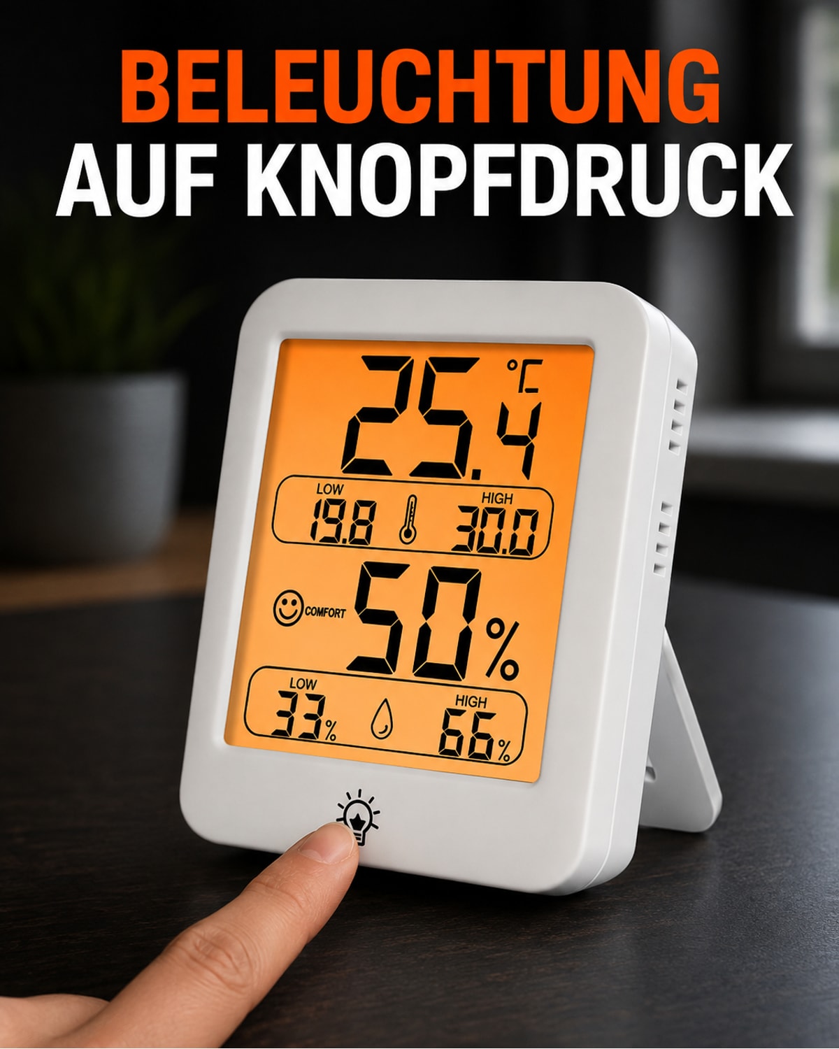 YZ6054 thermo-hygrometer – product view 5