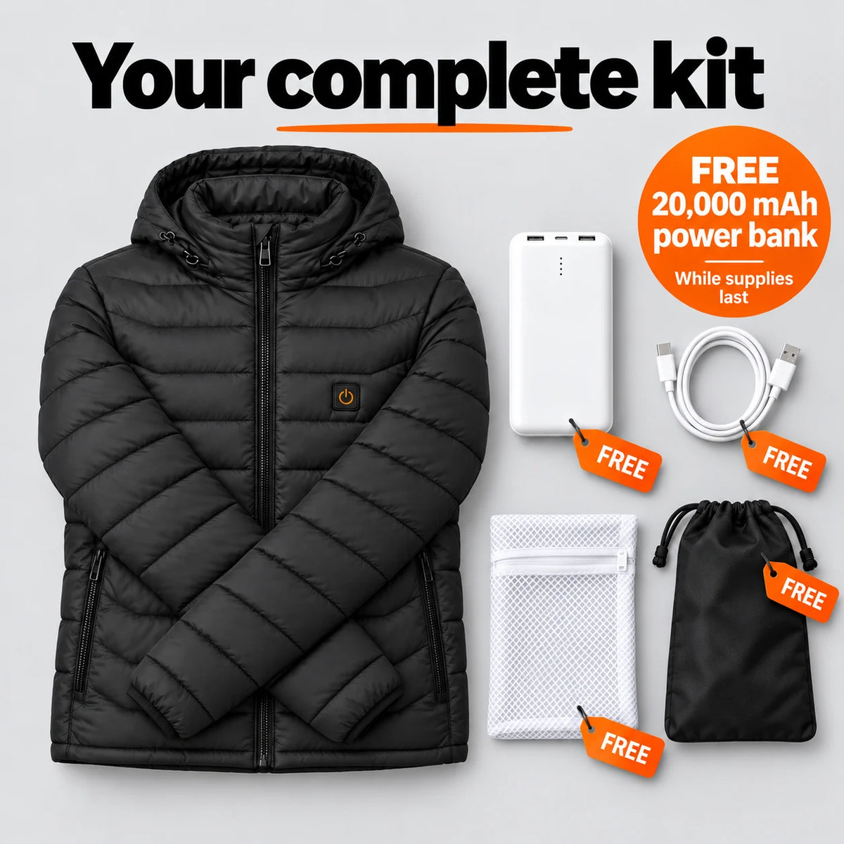 PyreFit Rangor – Men's Heated Puffer Jacket