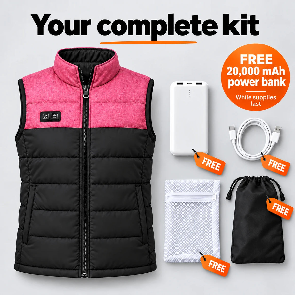 PyreFit Rundor – Unisex Heated Quilted Vest