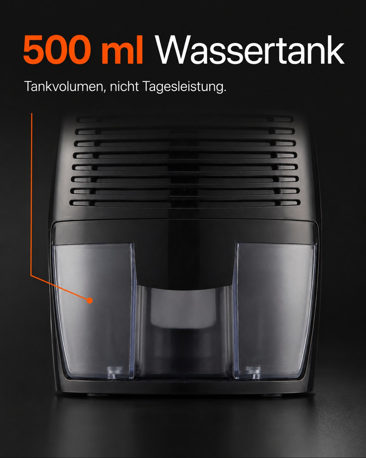 THANKSHARE mini dehumidifier – 500 ml water tank