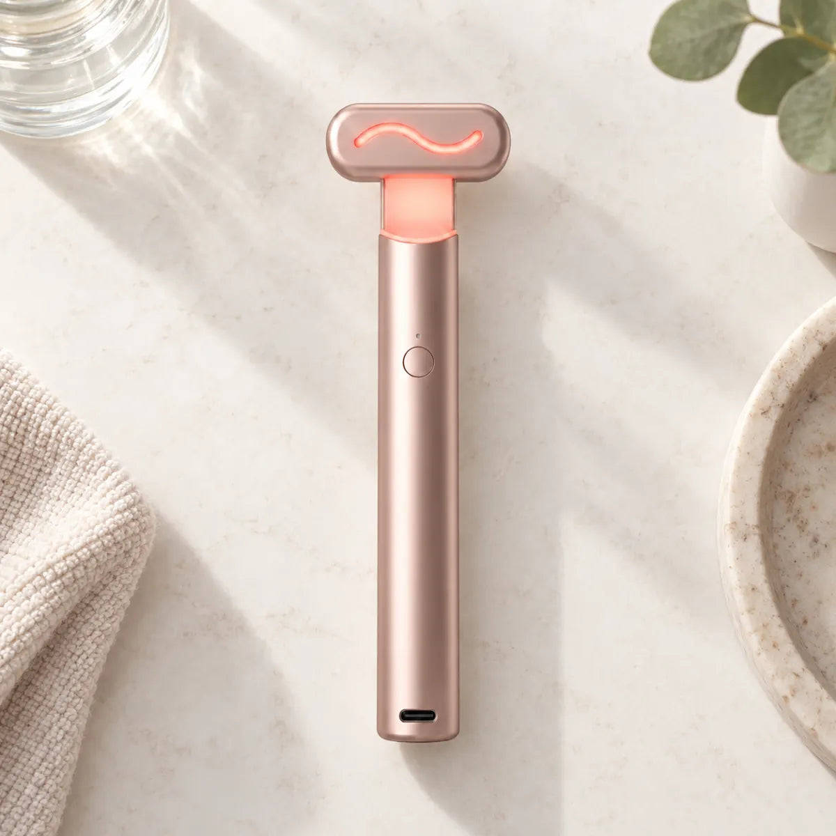 Red light facial device with handle – what's included