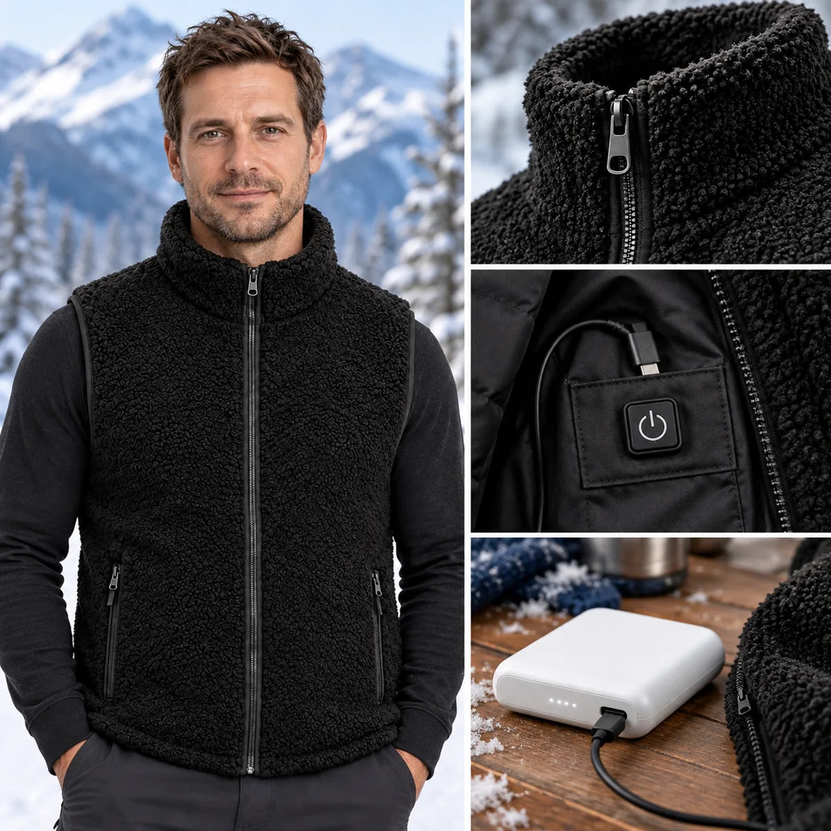 PyreFit Amparo – Heated Sherpa Vest