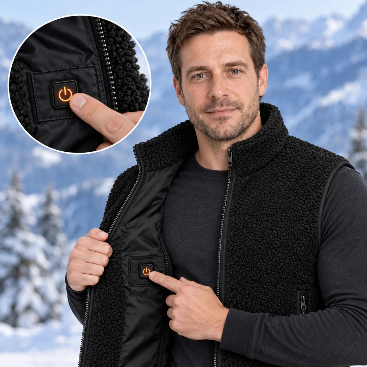 PyreFit Amparo – Heated Sherpa Vest
