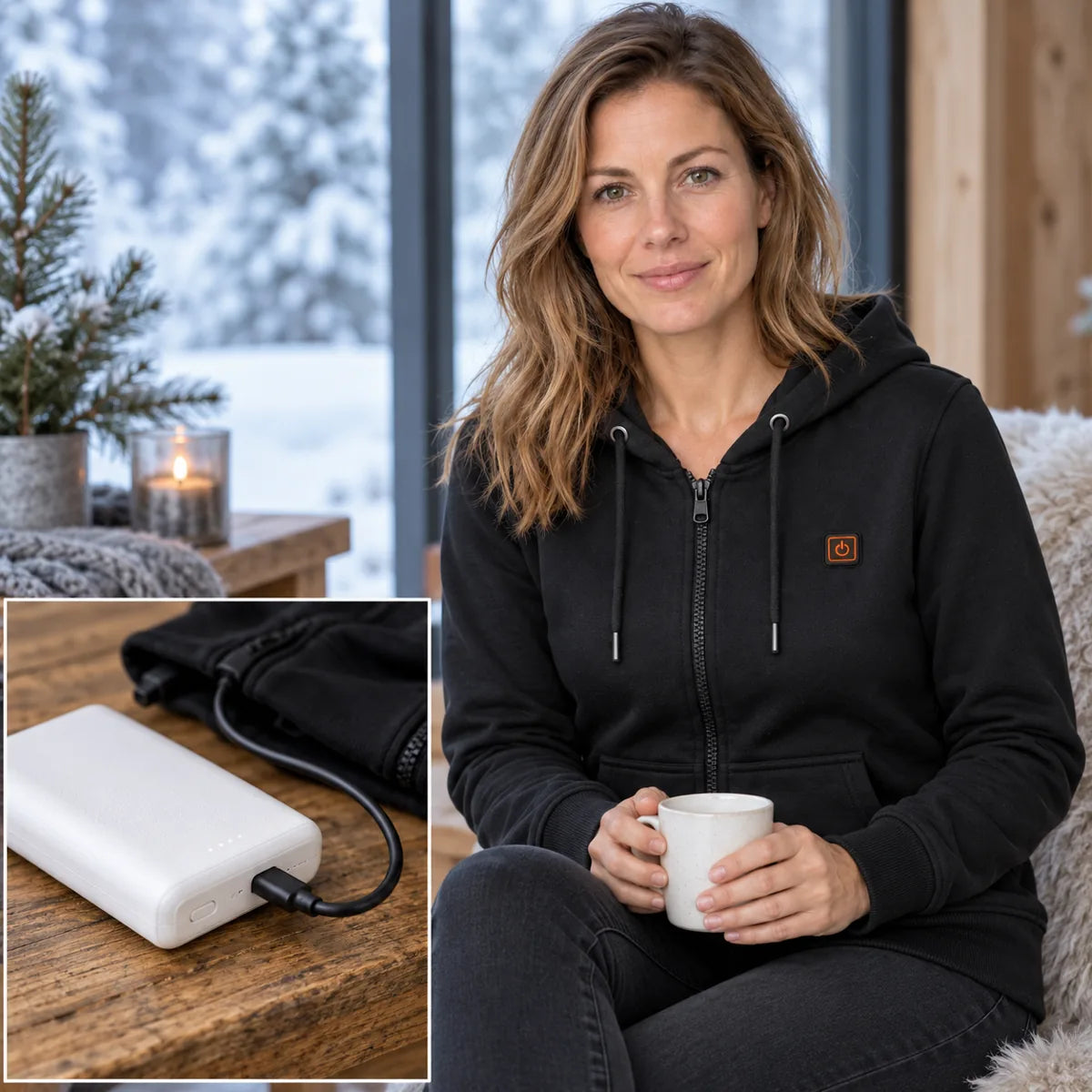 PyreFit Cosaro – Women's Heated Zip Sweatshirt