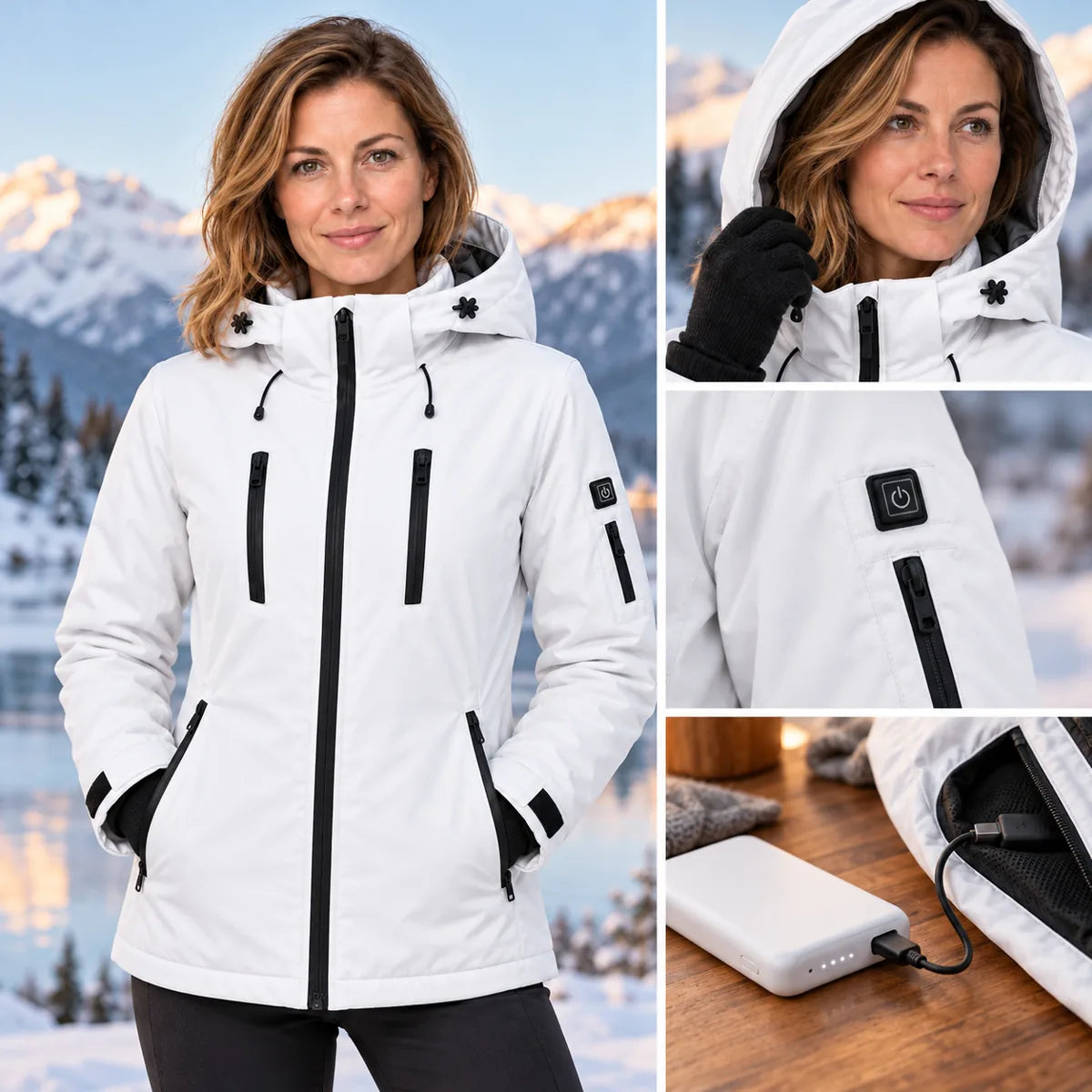 PyreFit Glacio – Parka chauffant pour femme