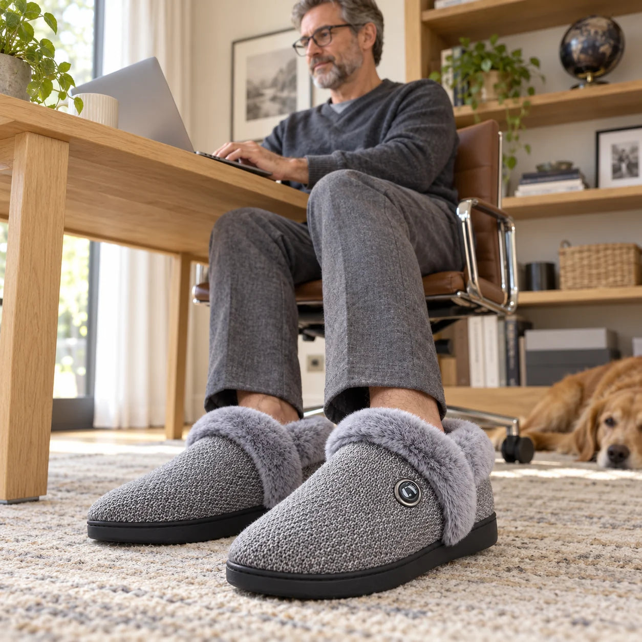 Cozy Heated Slippers with Battery
