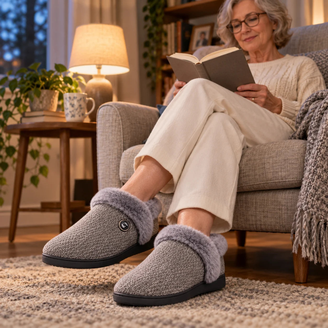 Cozy Heated Slippers with Battery