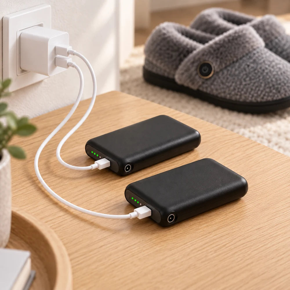 Cozy Heated Slippers with Battery