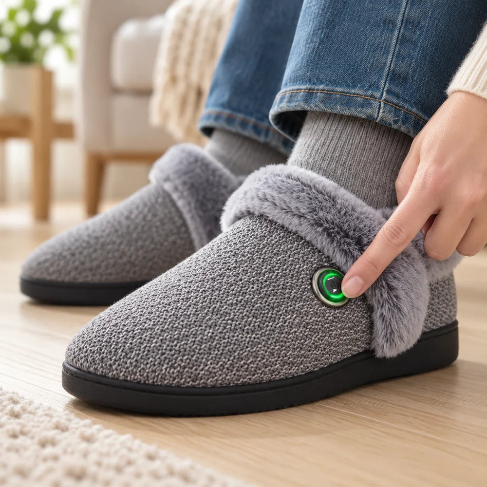 Cozy Heated Slippers with Battery