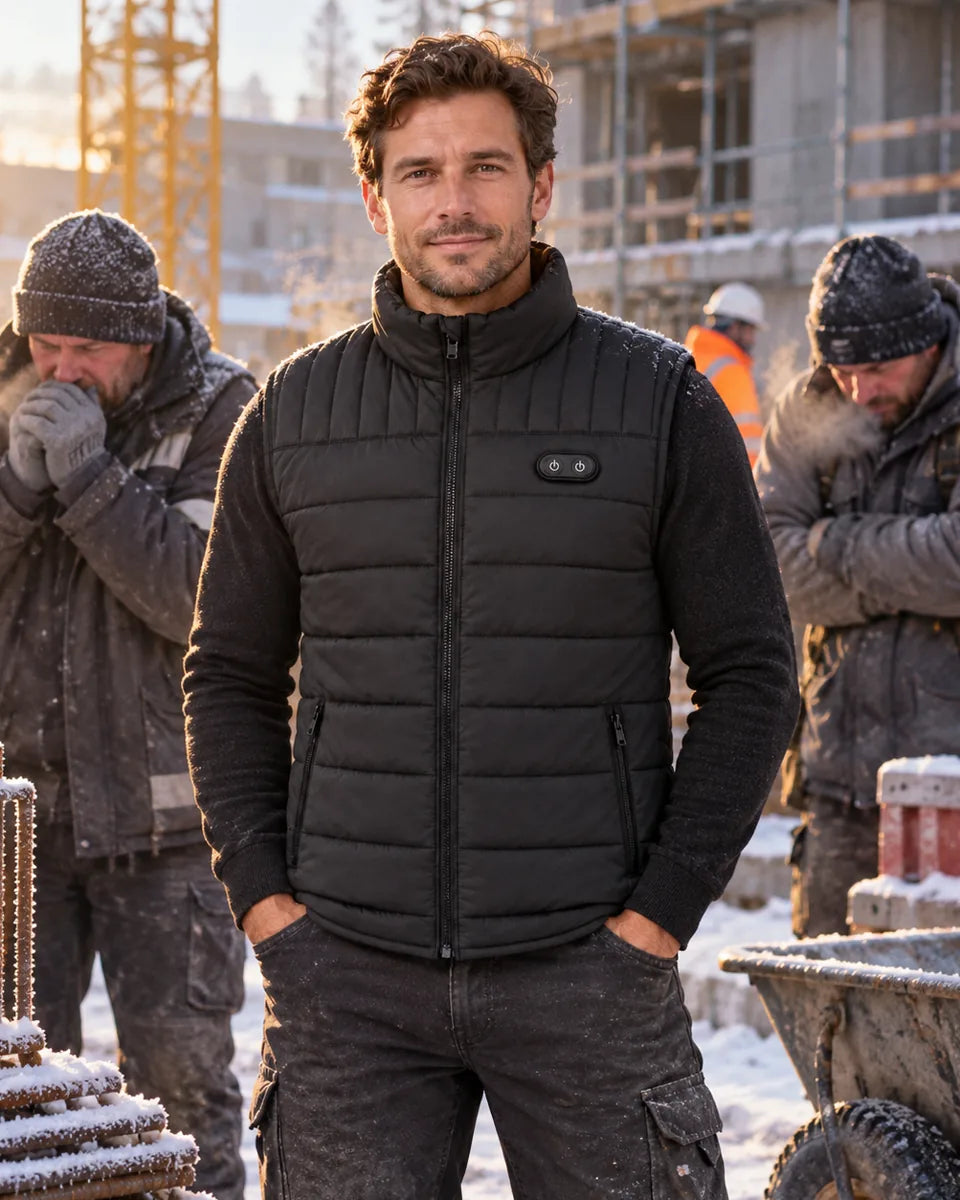 PyreFit Matrixor – Veste chauffante sans manches unisexe