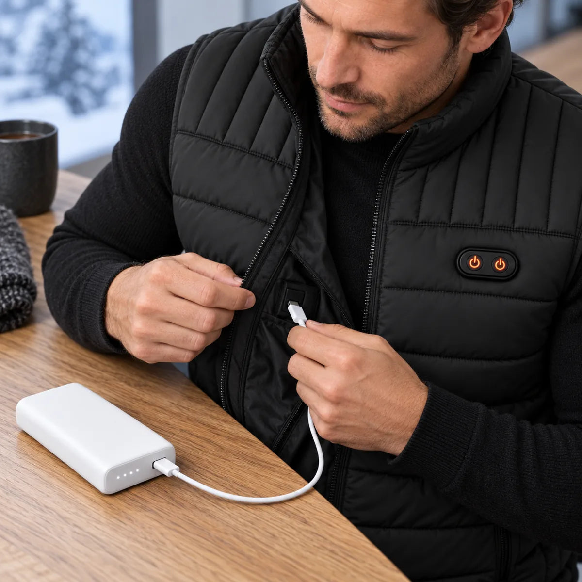 PyreFit Matrixor – Veste chauffante sans manches unisexe