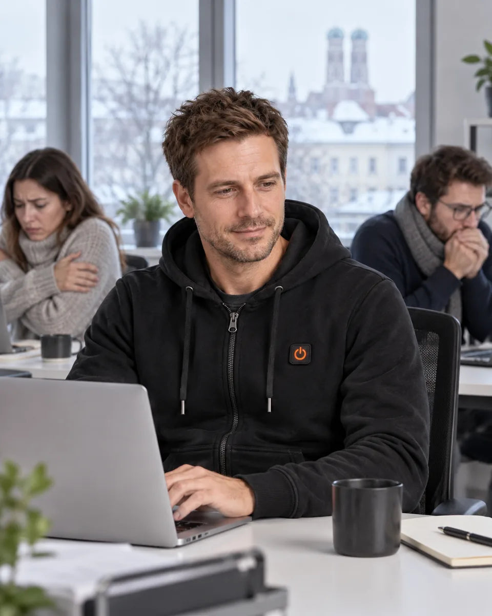 PyreFit Olivora – Unisex Heated Zip Hoodie