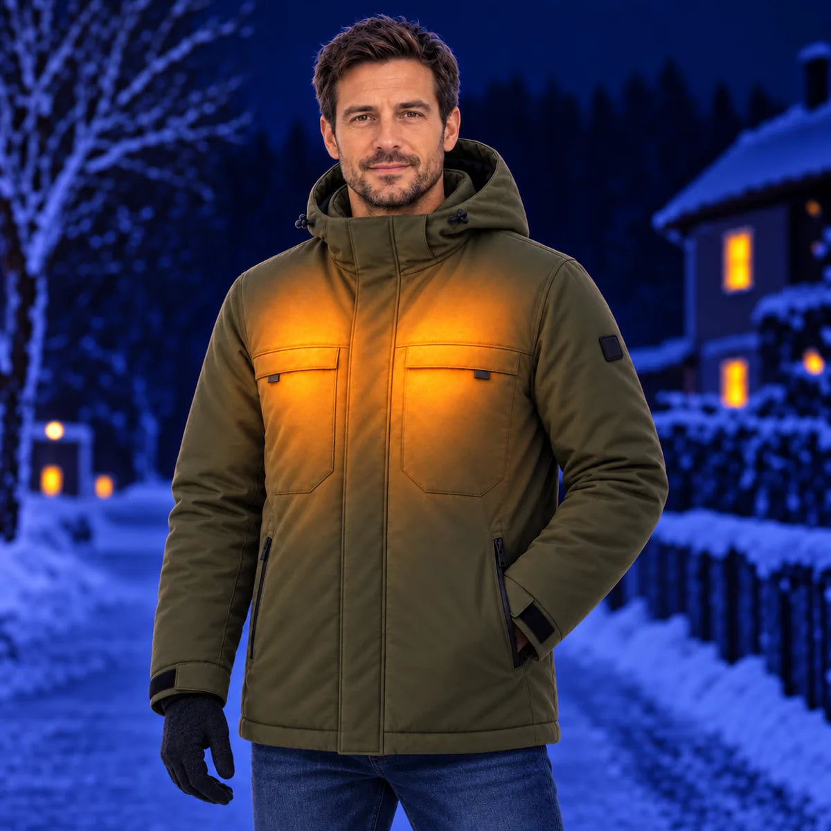 PyreFit Regaro – Parka chauffant pour homme