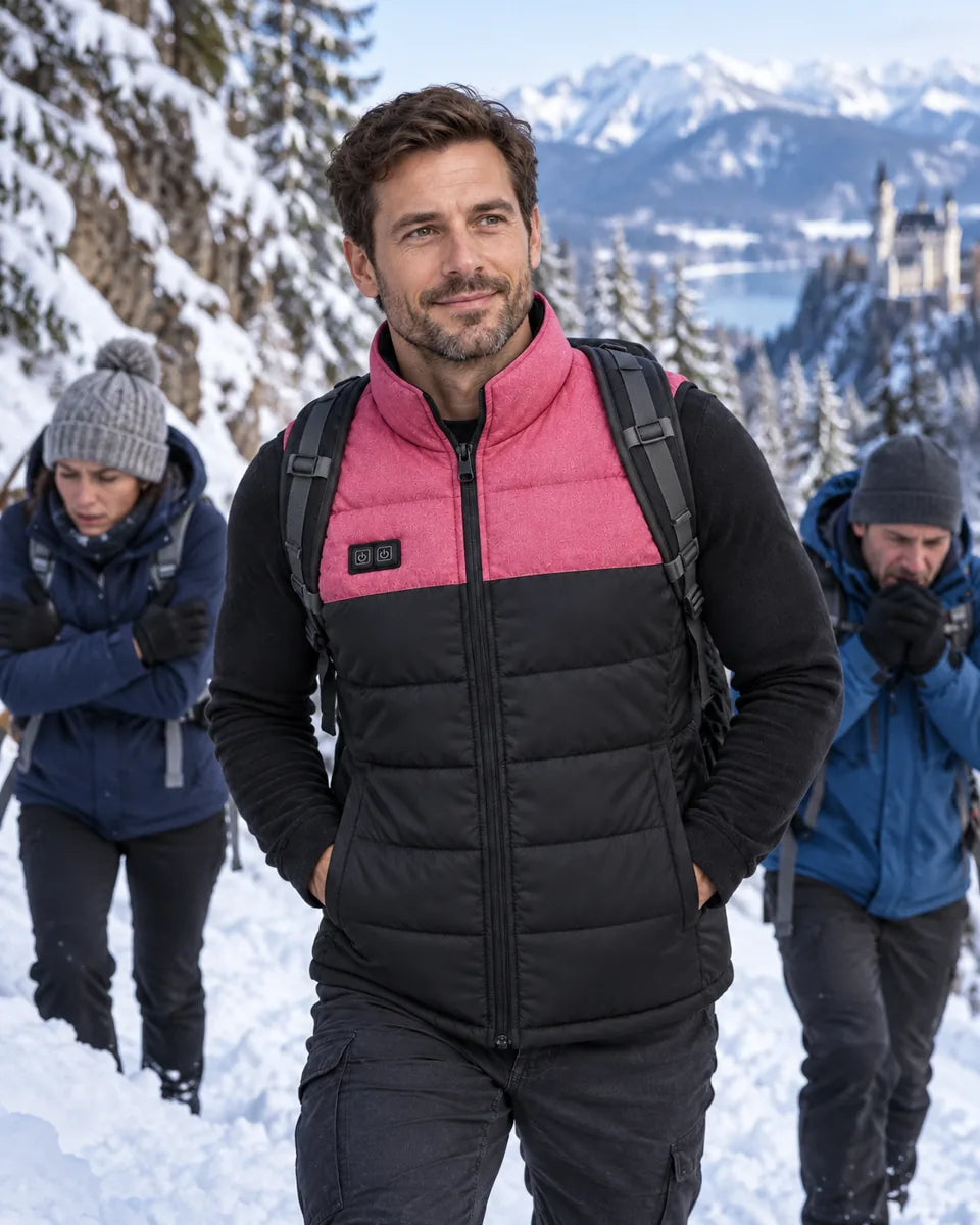 PyreFit Rundor – Veste chauffante sans manches matelassée unisexe