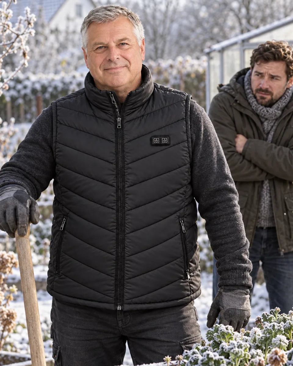 PyreFit Schattor – Veste chauffante sans manches unisexe, grandes tailles