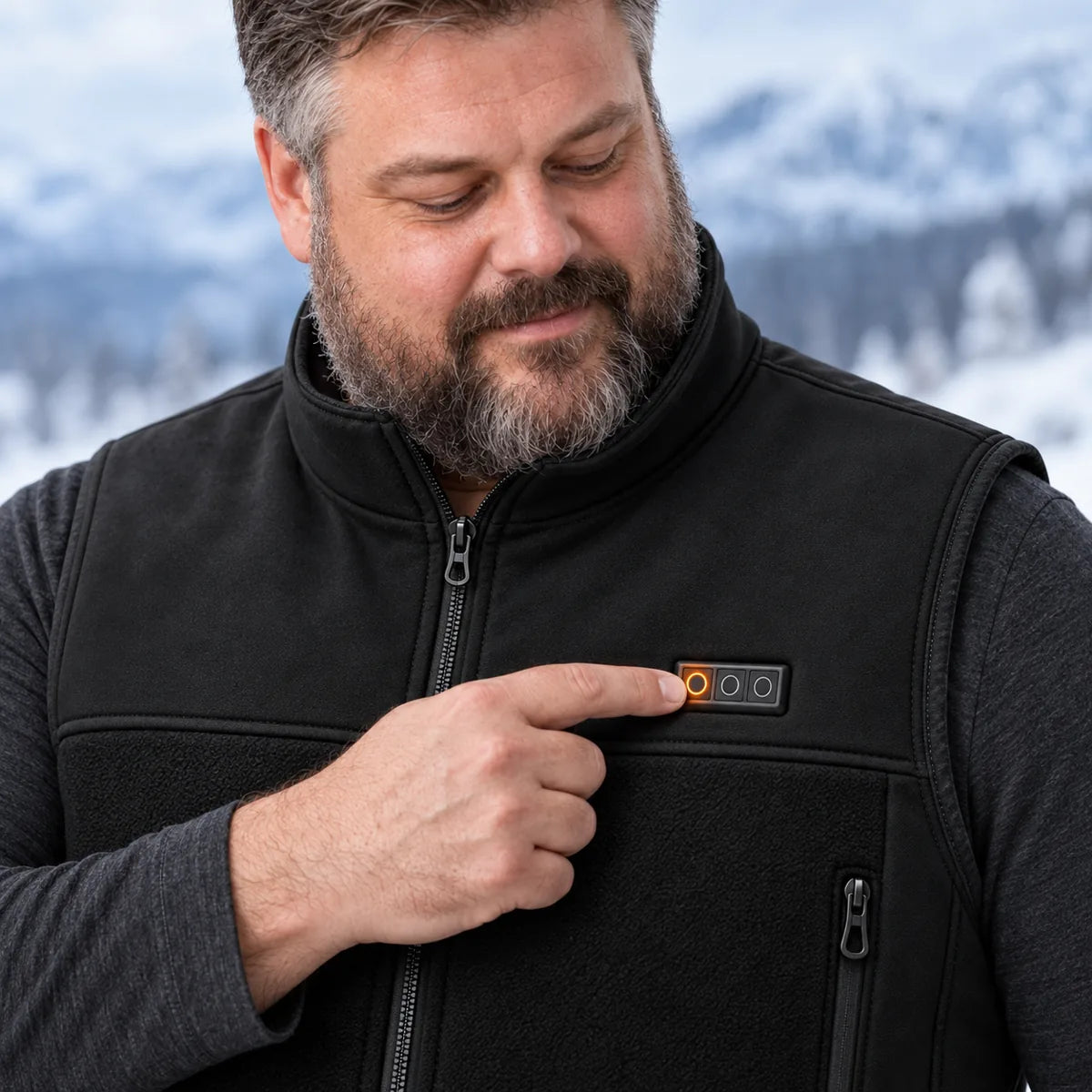 PyreFit Tarnor – Veste chauffante sans manches unisexe à largeur réglable