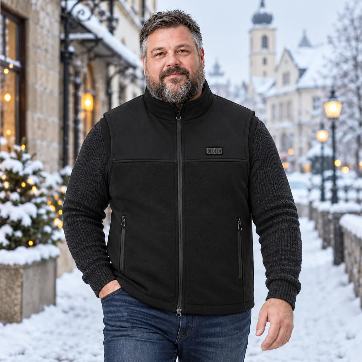 PyreFit Tarnor – Veste chauffante sans manches unisexe à largeur réglable
