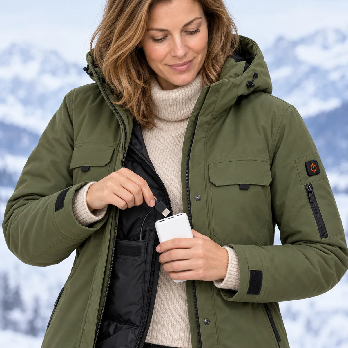 PyreFit Terrano – Parka chauffant pour femme