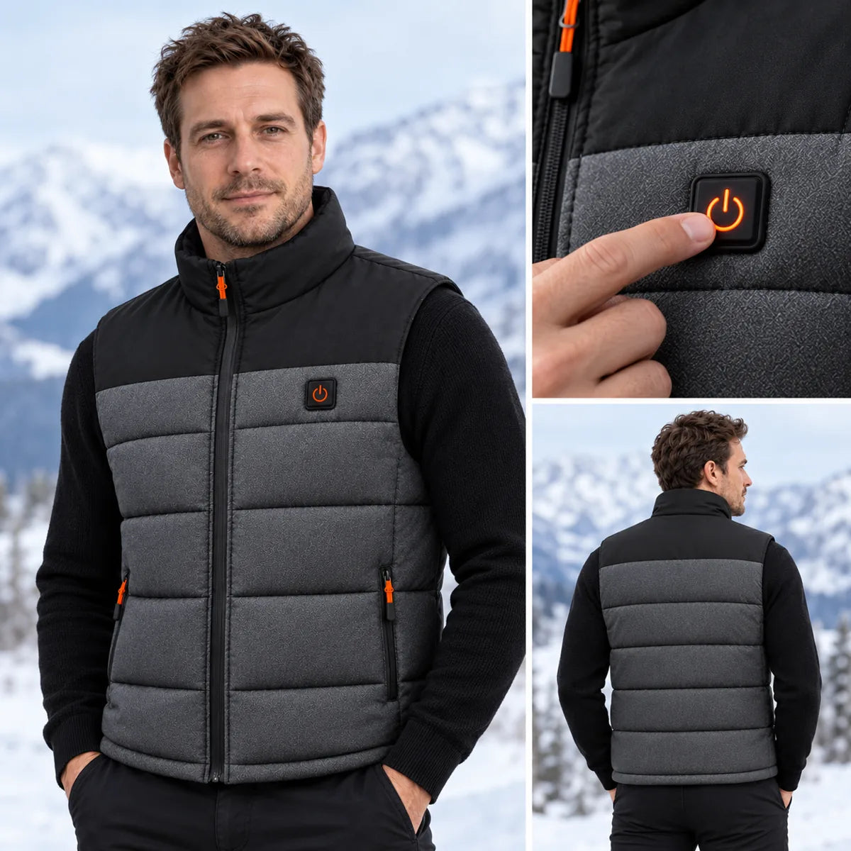 PyreFit Trailon – Veste chauffante sans manches unisexe