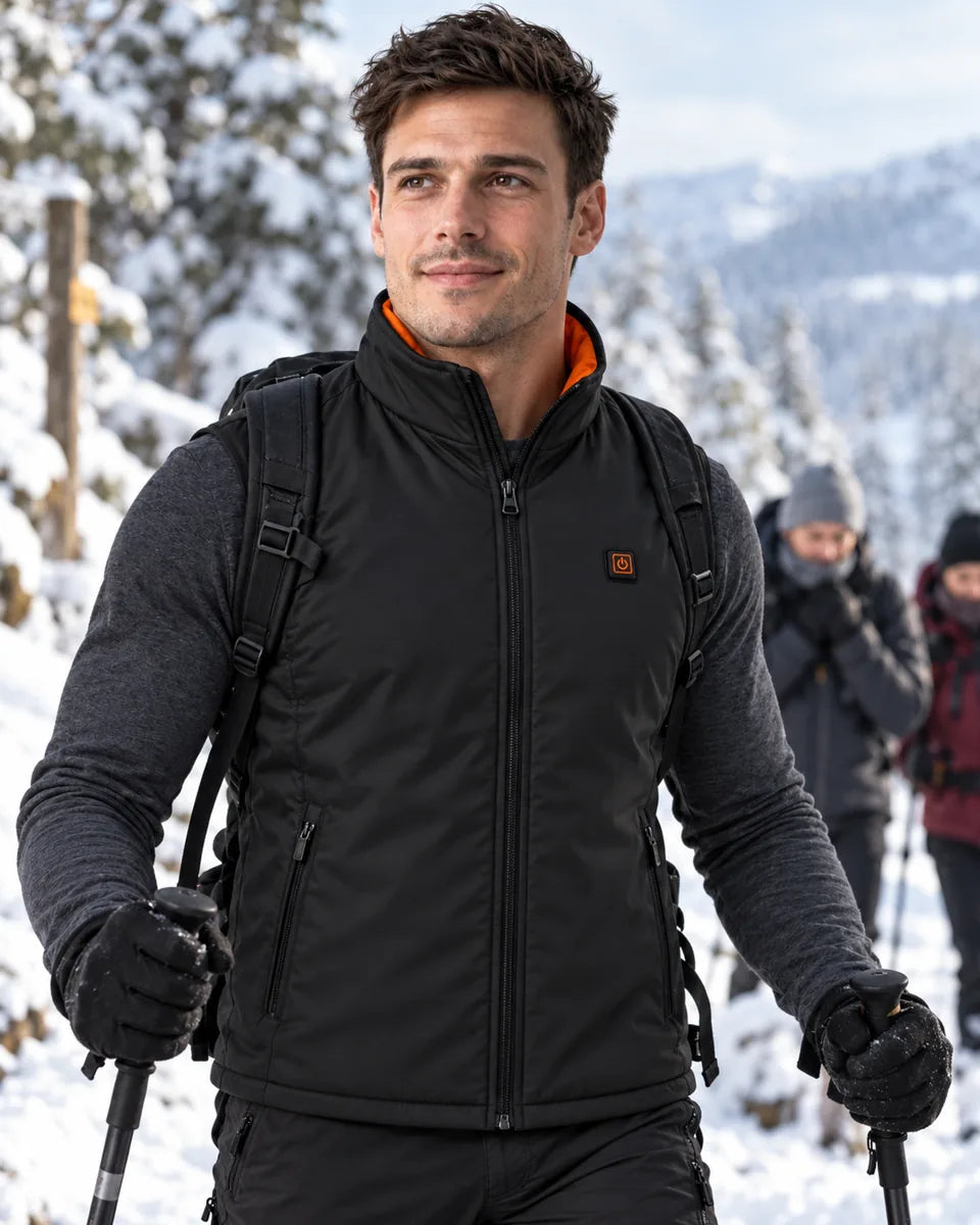PyreFit Ventaro – Veste chauffante sans manches sport pour homme