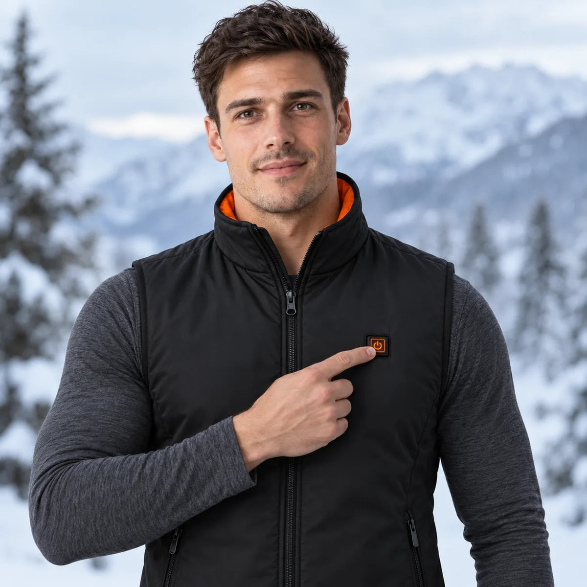 PyreFit Ventaro – Veste chauffante sans manches sport pour homme