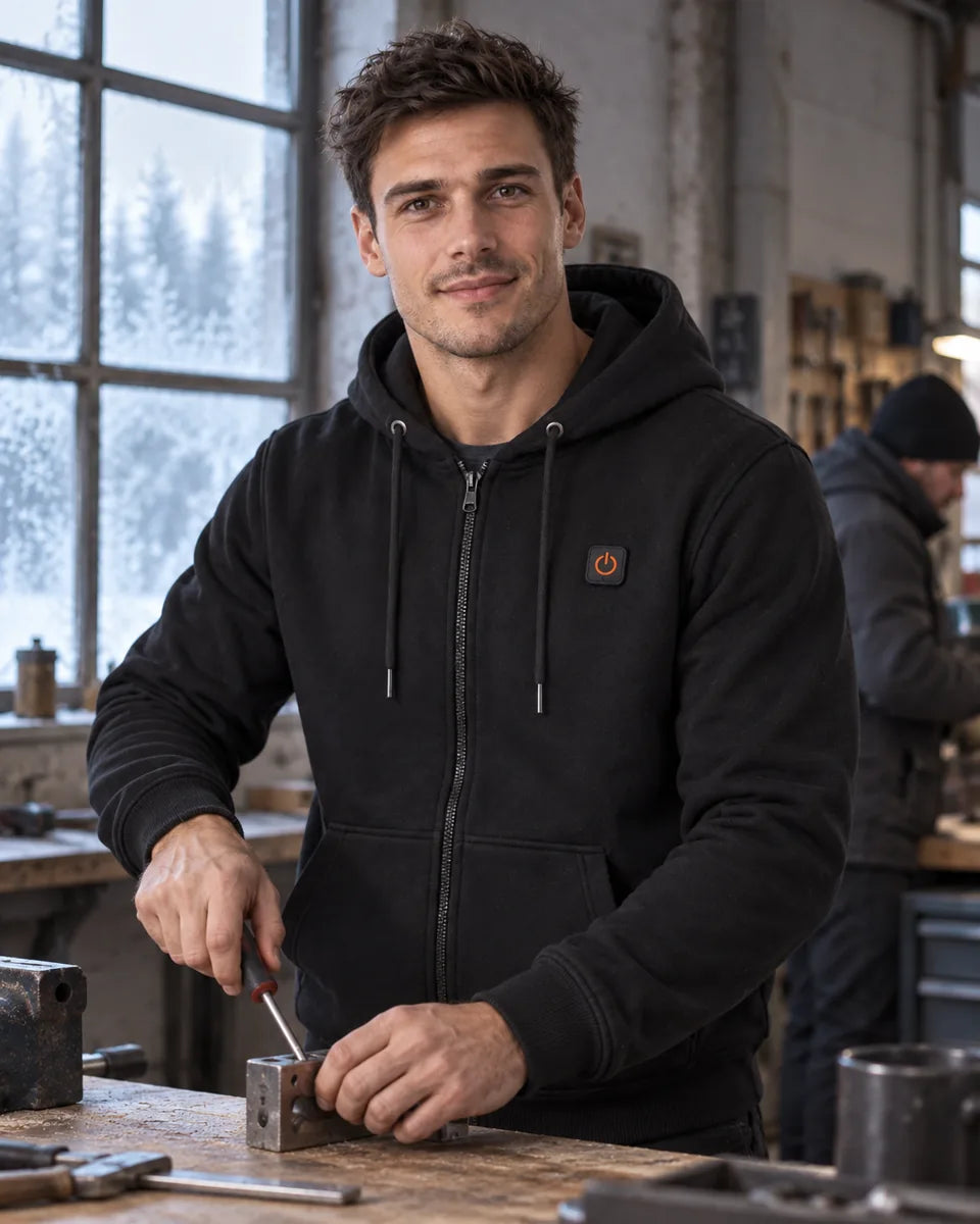 PyreFit Voltor – Men's Heated Zip Hoodie