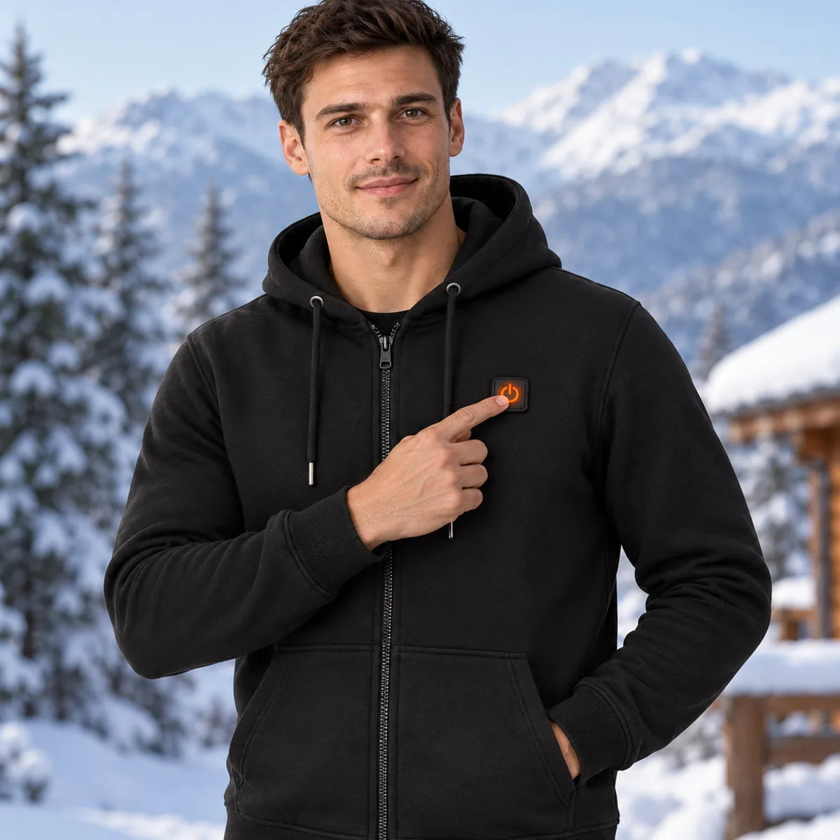 PyreFit Voltor – Men's Heated Zip Hoodie