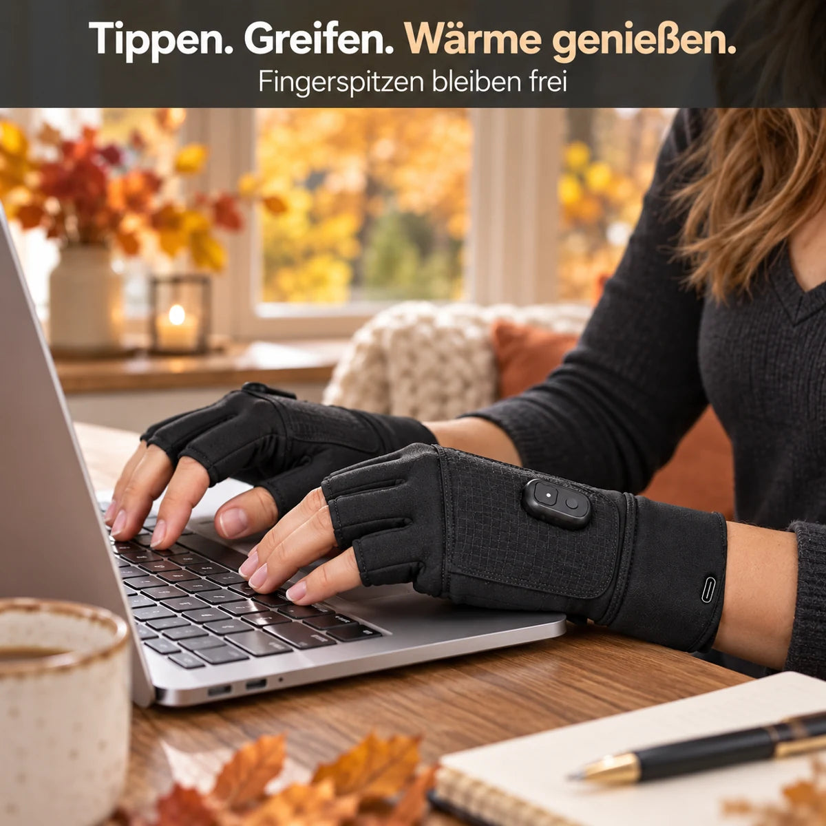 Gants chauffants sans doigts