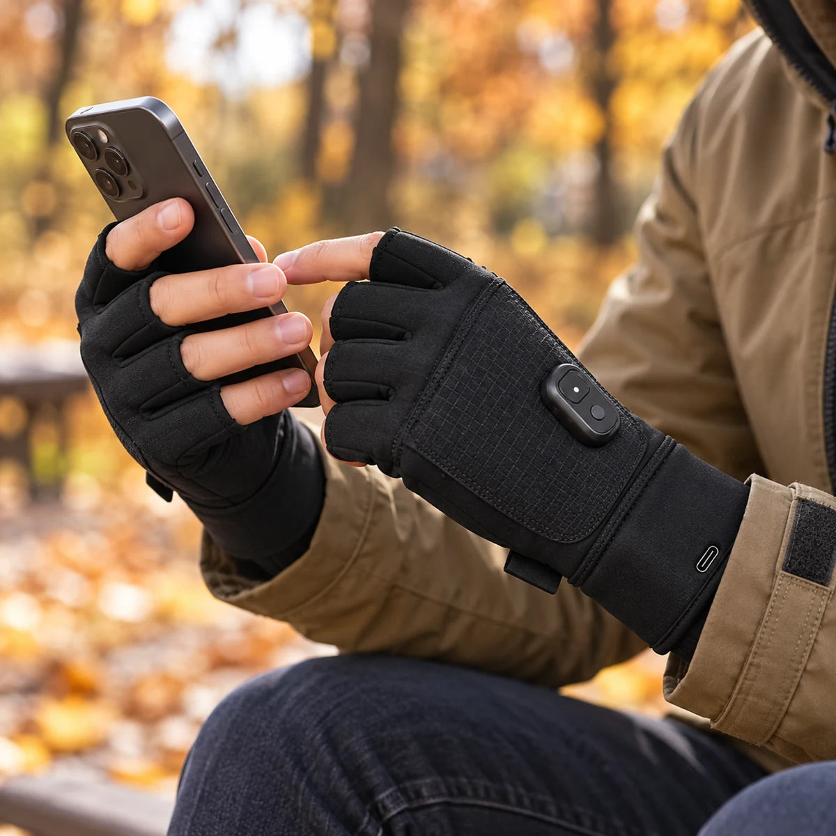 Gants chauffants sans doigts