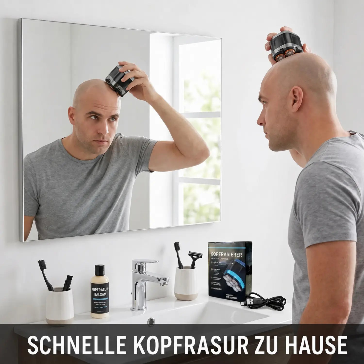 Shave your head in minutes