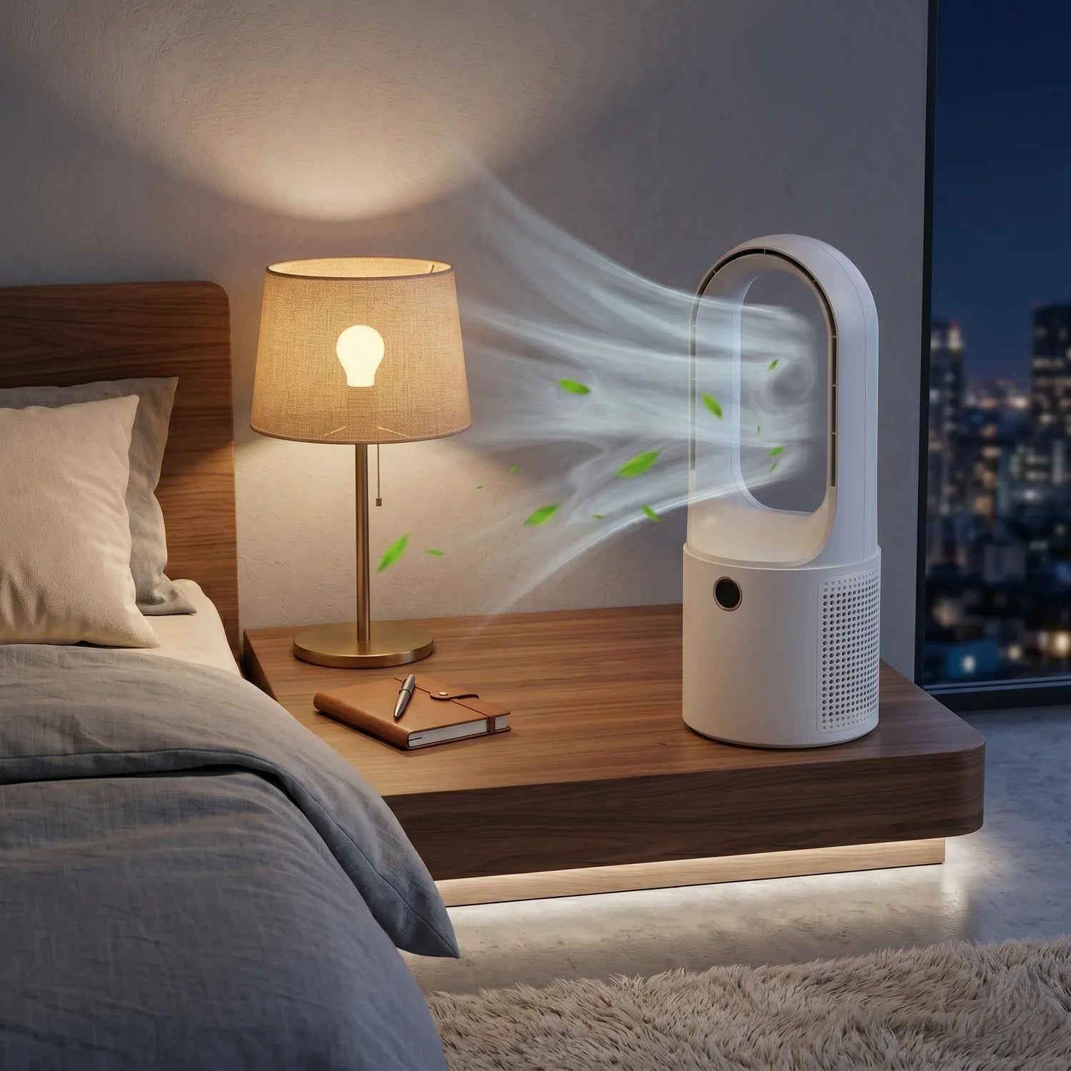 Un flux d'air doux et sans pales — conçu pour le confort