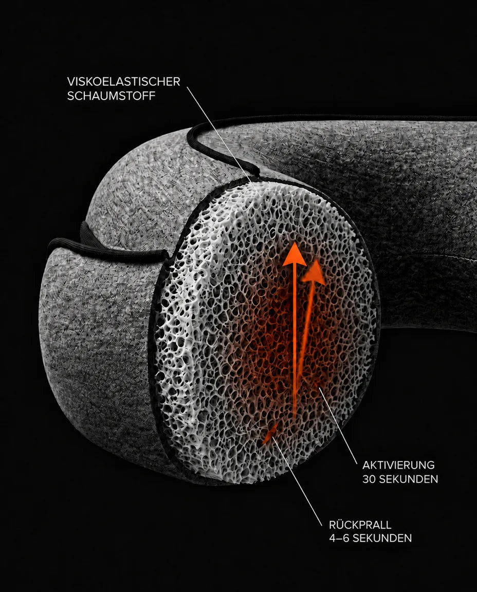 Slow-rebound viscoelastic memory foam