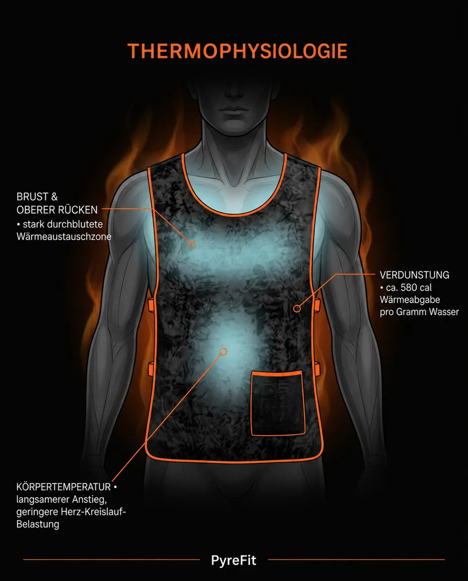 Conçue pour le stress thermique — abaissez votre température corporelle, pas votre performance
