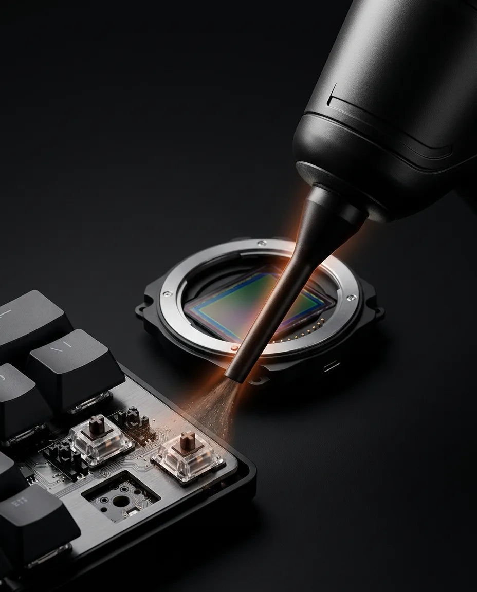 Device-safe airflow, designed for delicate electronics