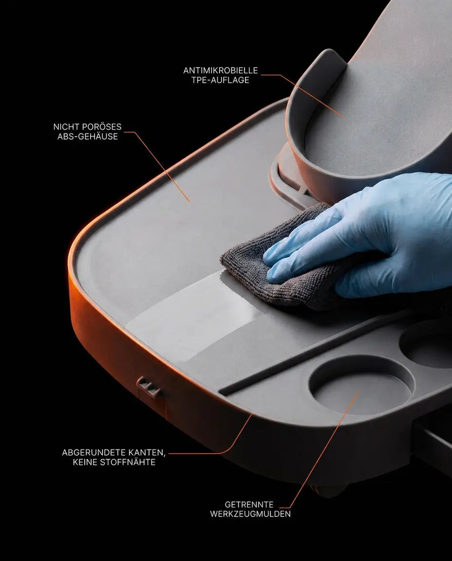 Des surfaces hygiéniques, faciles à essuyer