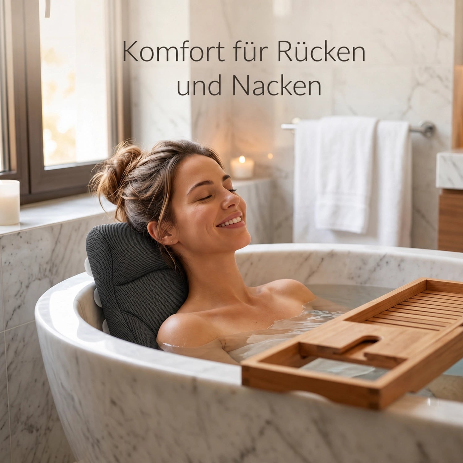 Installez-vous confortablement dans le bain
